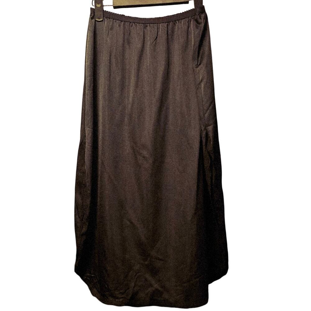 Vintage Shadowline black midi slip size large